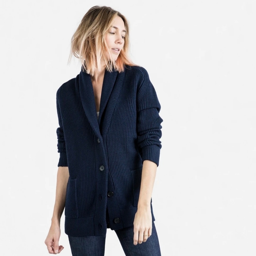 Everlane Chunky Wool Cardigan
